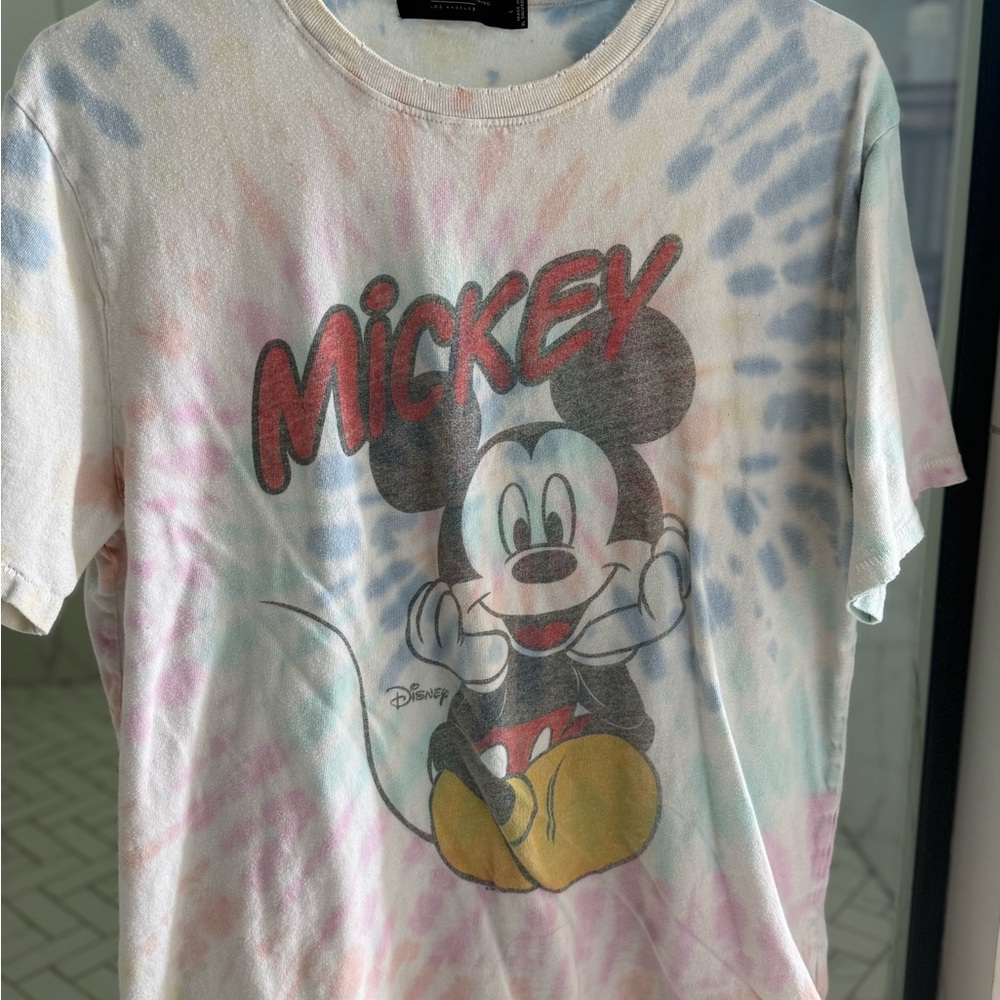 Junk Food Clothing Mickey Mouse Tie-Dye Tee